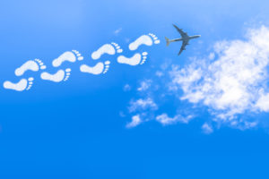 Air travel carbon footprint